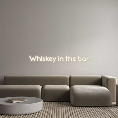 Personalizowany neon: Whiskey in th...