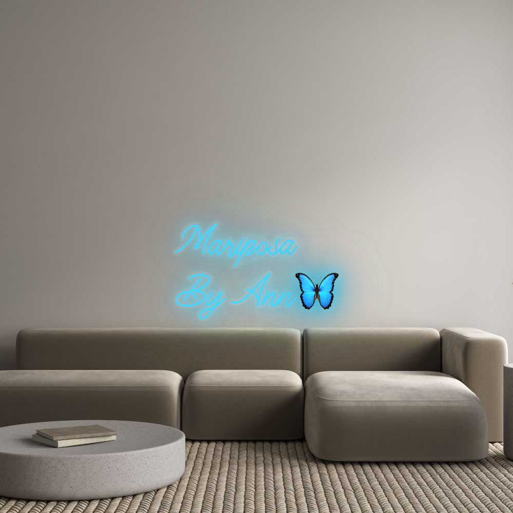 Personalizowany neon: Mariposa 
By...