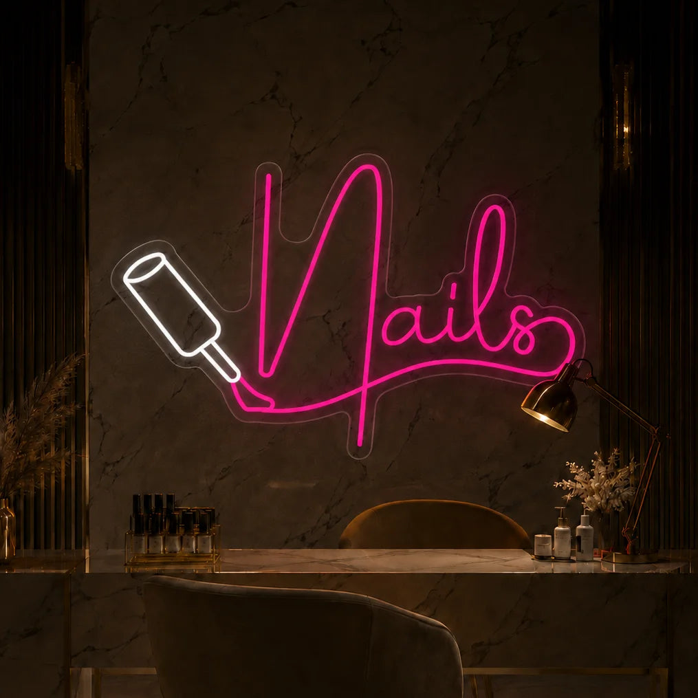 Neon "Nails" z pędzelkiem