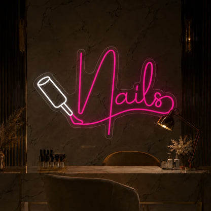 Neon "Nails" z pędzelkiem