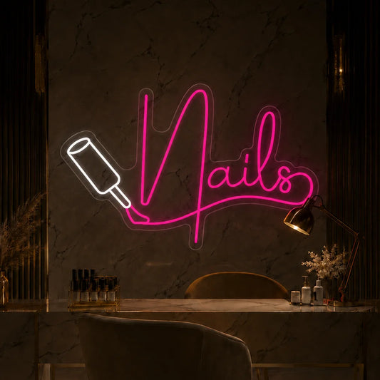 Neon "Nails" z pędzelkiem